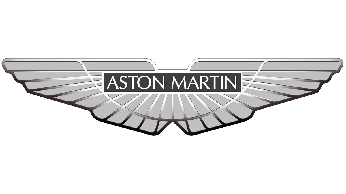 Laser Engrave Aston Martin Logo Mirror Matte Black License